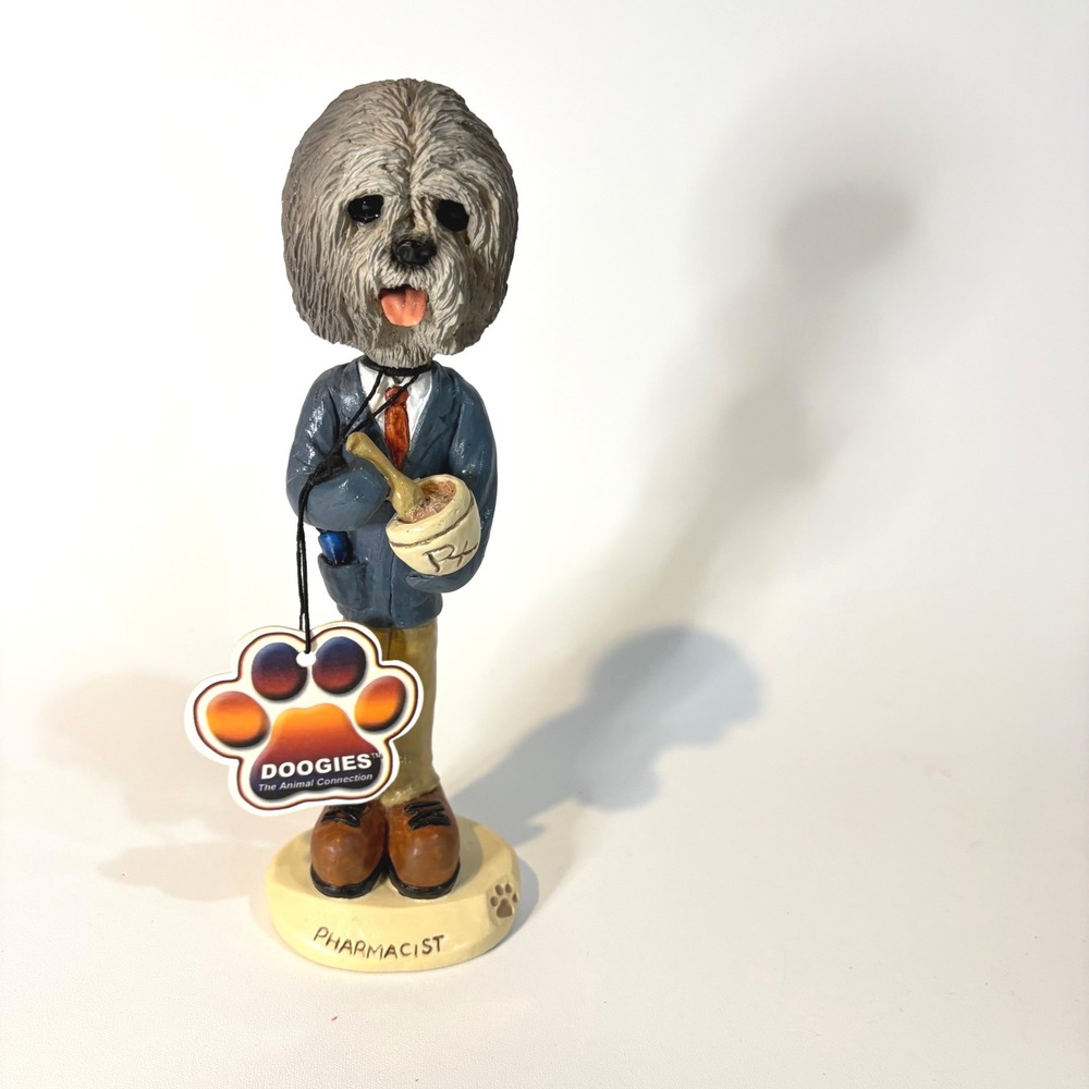 Doogies The Animal Connection Pharmacist Dog Bobblehead Figurine 8 Inch